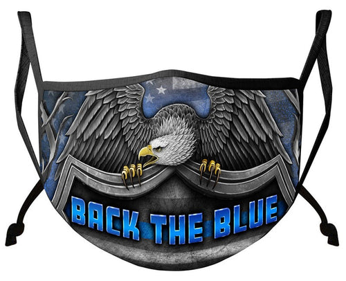 "Back the Blue" Eagle PPE Mask
