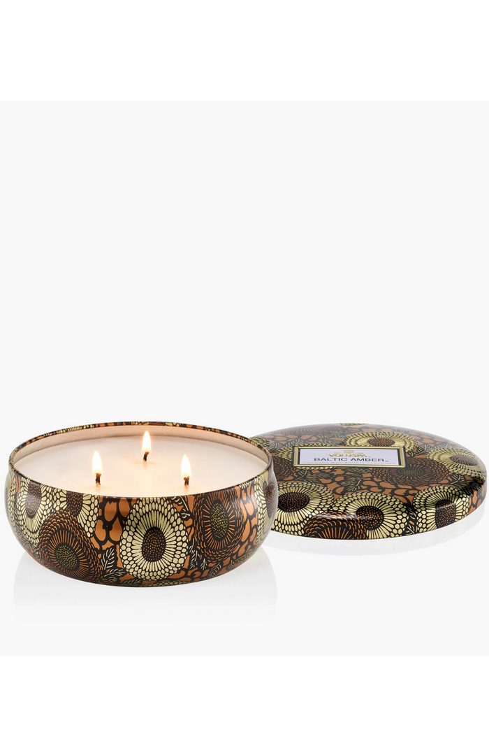 Baltic Amber 3W Tin Candle