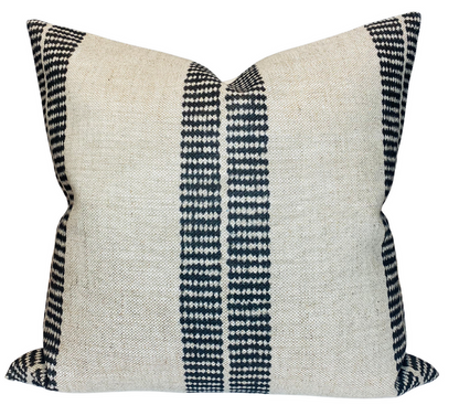 Band Pillow Cover in Jet, McLaurin + Piercy Textiles