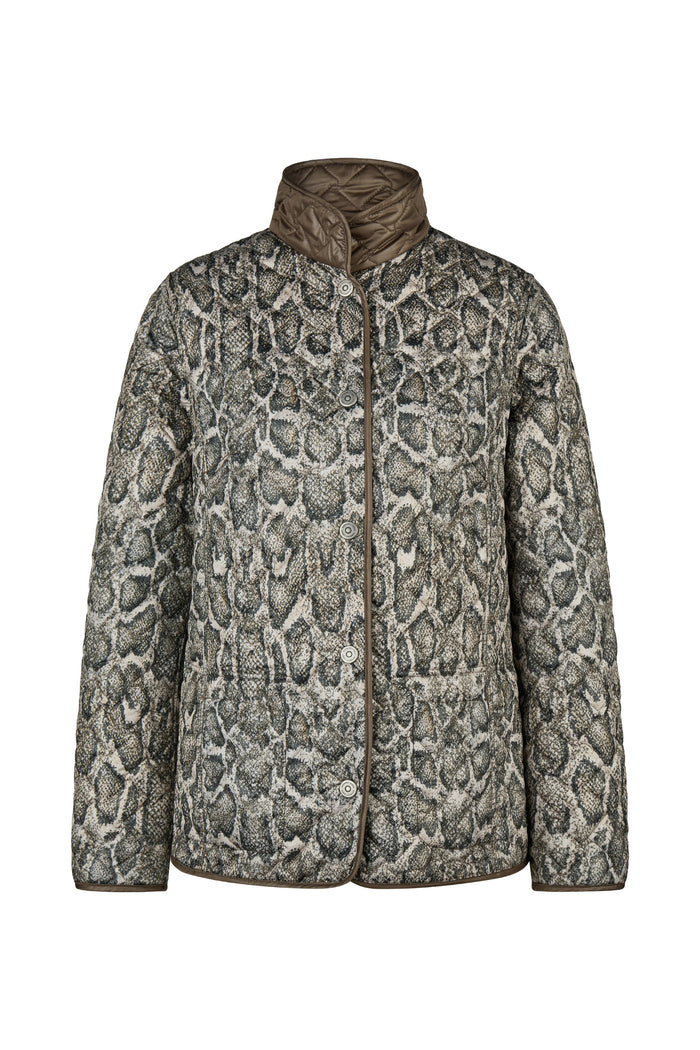 Barbara Lebek 10820062 Reversible Quilted Jacket - Nougat, Shop Barbara Lebek at Dotique
