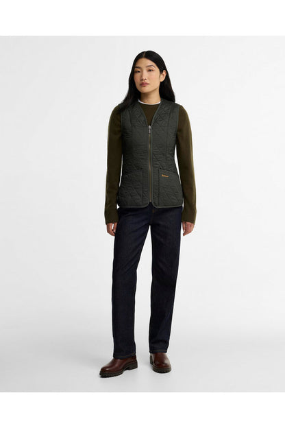 Barbour Evie Faux Fur Chelsea Boot Brown LFO0811 model Shop Barbour at Dotique