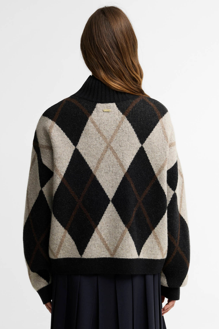 Barbour Marlow Argyle Wool Jumper Multi LKN1833MI11 by Barbour Shop Barbour at Dotique