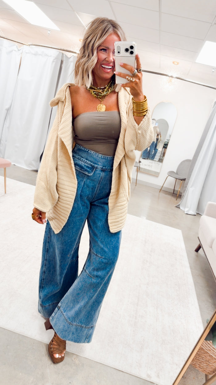 Basic Bandeau Top-Burnt Olive