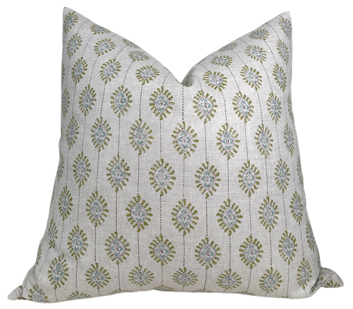 Bombay Pillow Cover in Moss, Walter G Textiles