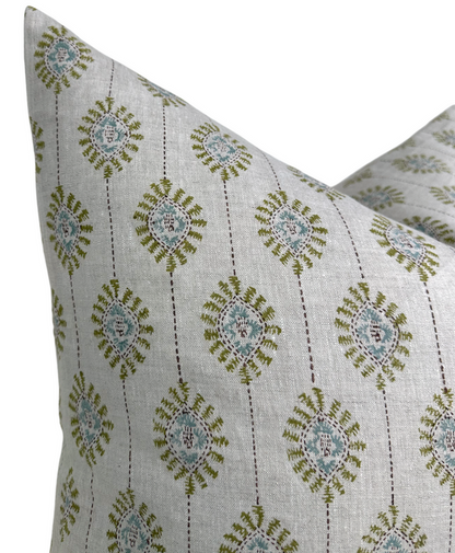 Bombay Pillow Cover in Moss, Walter G Textiles
