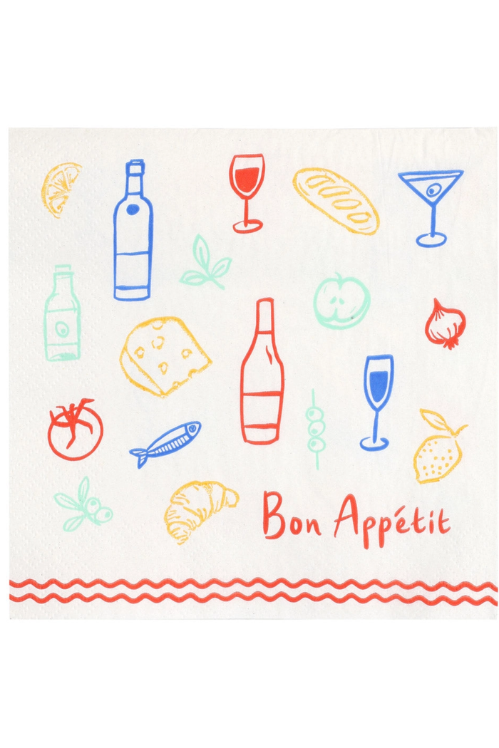 Bon Appetit Cocktail Napkin