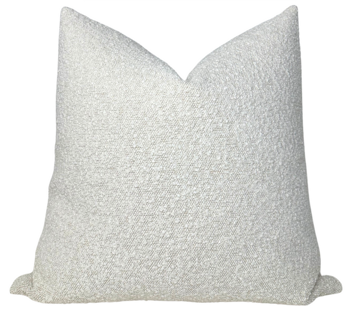 Boucle Pillow Cover in Ivory