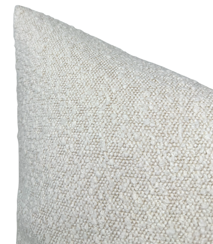 Boucle Pillow Cover in Ivory