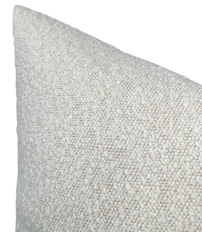Boucle Pillow Cover in Ivory