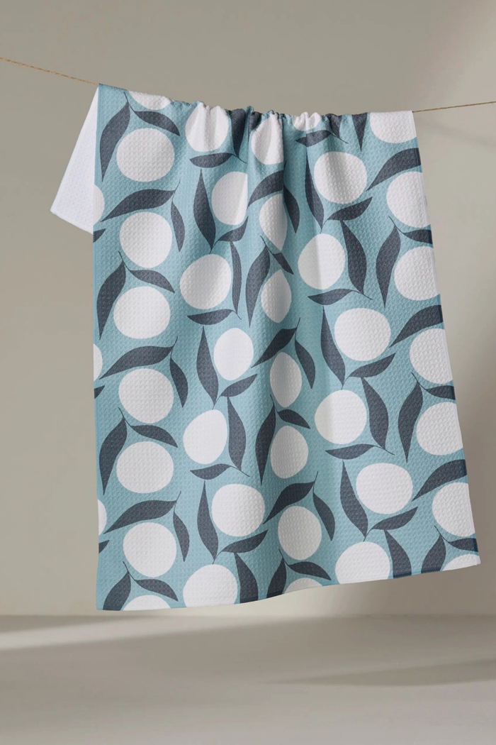 Bouncing Blooms Tea Towel