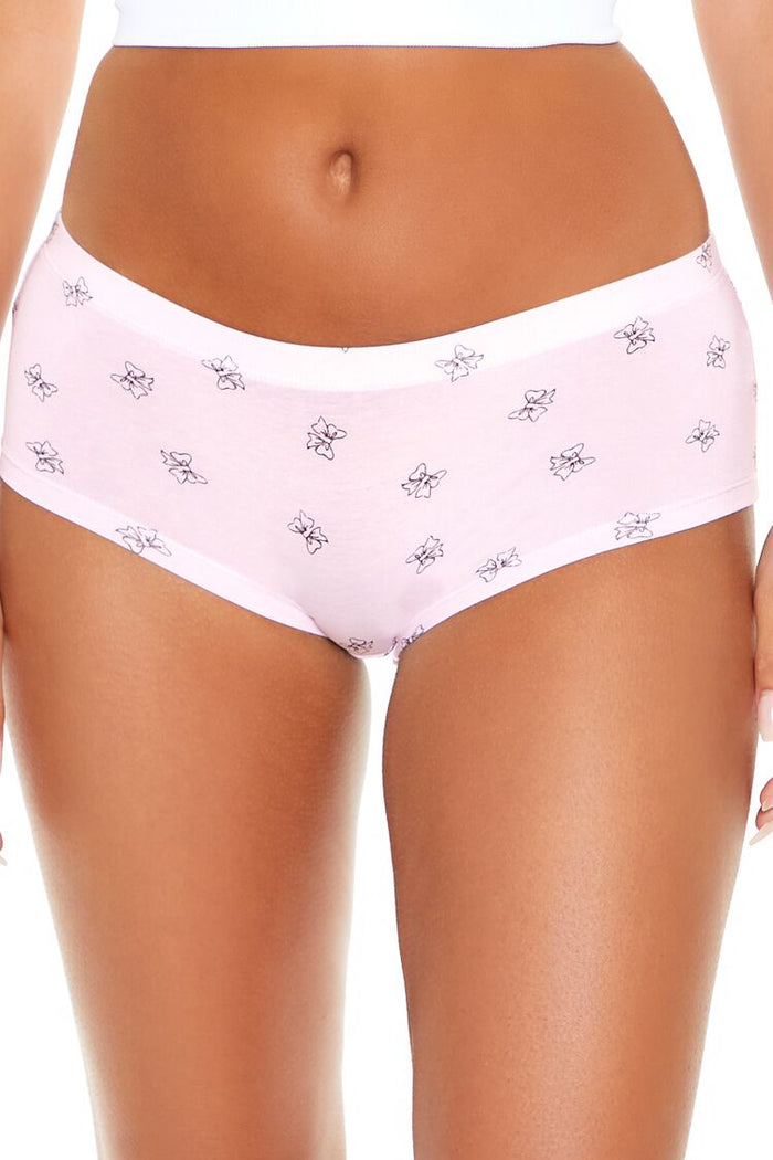 Bow Print Shortie Panties