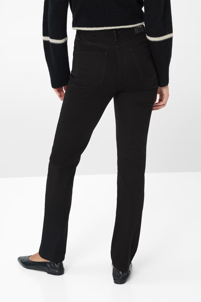 Brax 71-1707 02 Mary Winter Dream Five-Pocket Straight Leg Jeans Black back view. Shop Brax at Dotique
