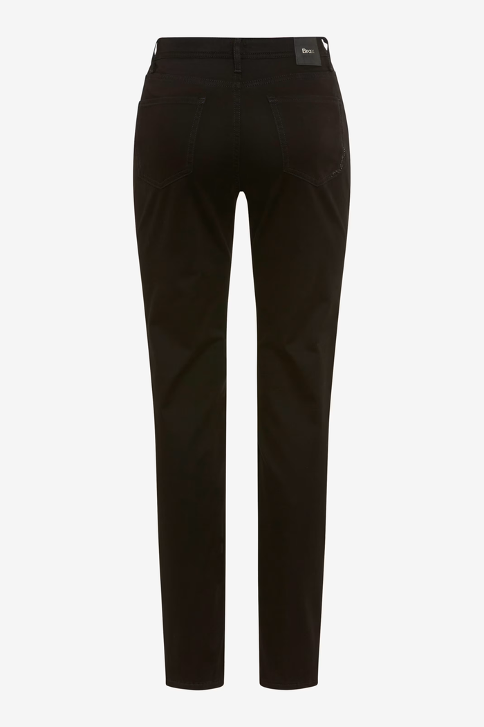 Brax 71-1707 02 Mary Winter Dream Five-Pocket Straight Leg Jeans Black back view. Shop Brax at Dotique
