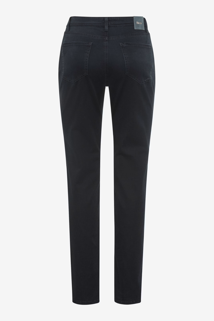 Brax 71-1707 22 Mary Winter Dream Five-Pocket Straight Leg Jeans Dark Blue back view. Shop Brax at Dotique