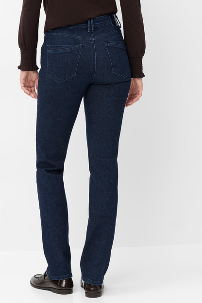 Brax Mary Regular 09-6503-12 Straight Jeans Denim Dark Blue back view Shop Brax at Dotique