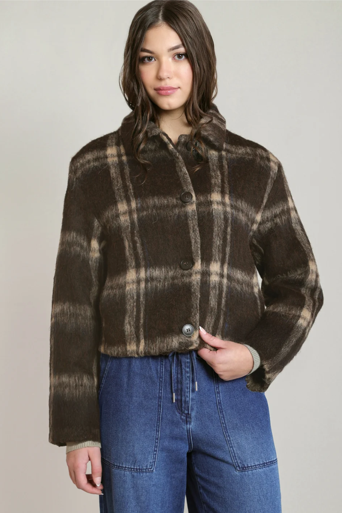 Brown Checkered Jacket