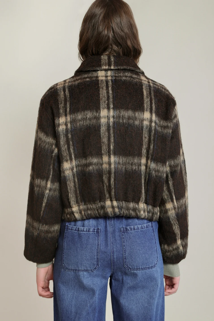 Brown Checkered Jacket