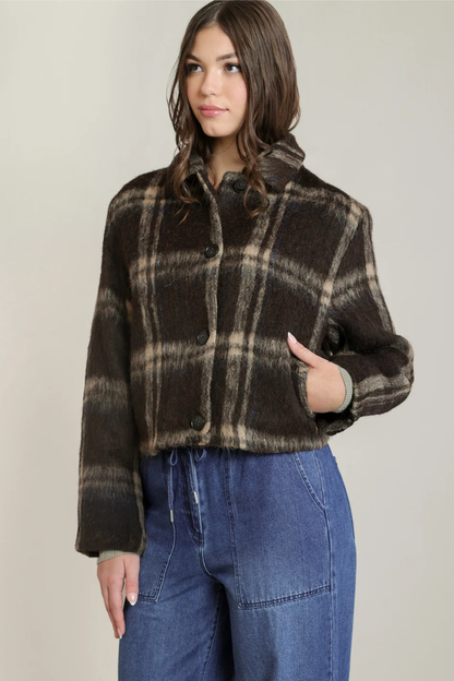 Brown Checkered Jacket