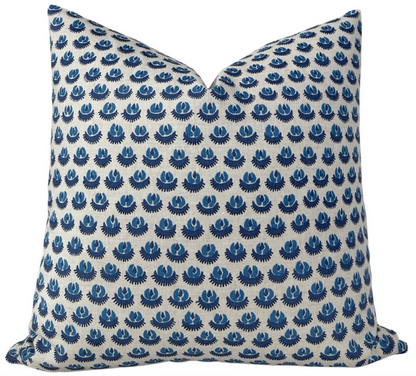 Cadiz Pillow Cover in Blue, Walter G Textiles