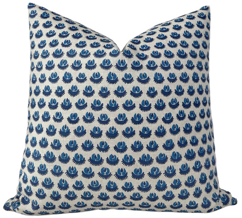 Cadiz Pillow Cover in Blue, Walter G Textiles