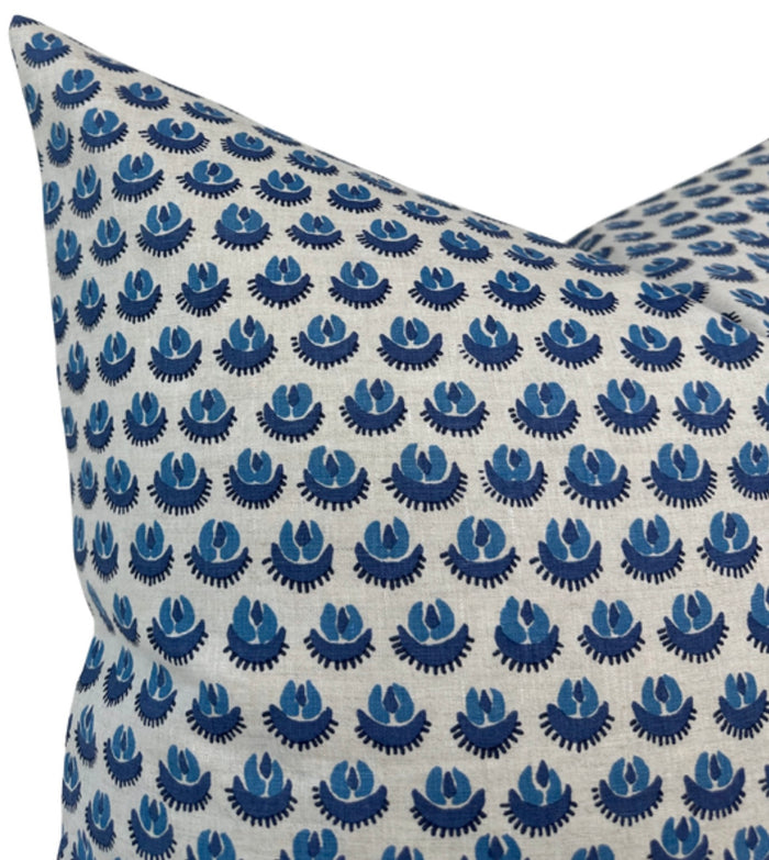 Cadiz Pillow Cover in Blue, Walter G Textiles