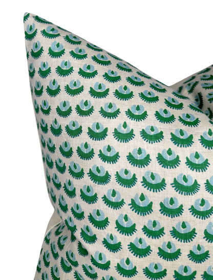 Cadiz Pillow Cover in Green, Walter G Textiles