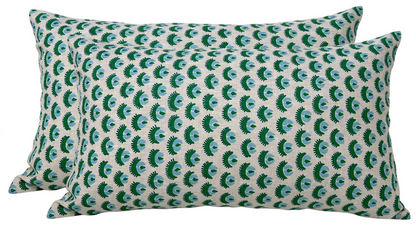 Cadiz Pillow Cover in Green, Walter G Textiles