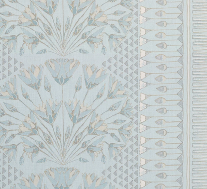 Cairo Pillow Cover in Spa Blue, Thibaut Pillows