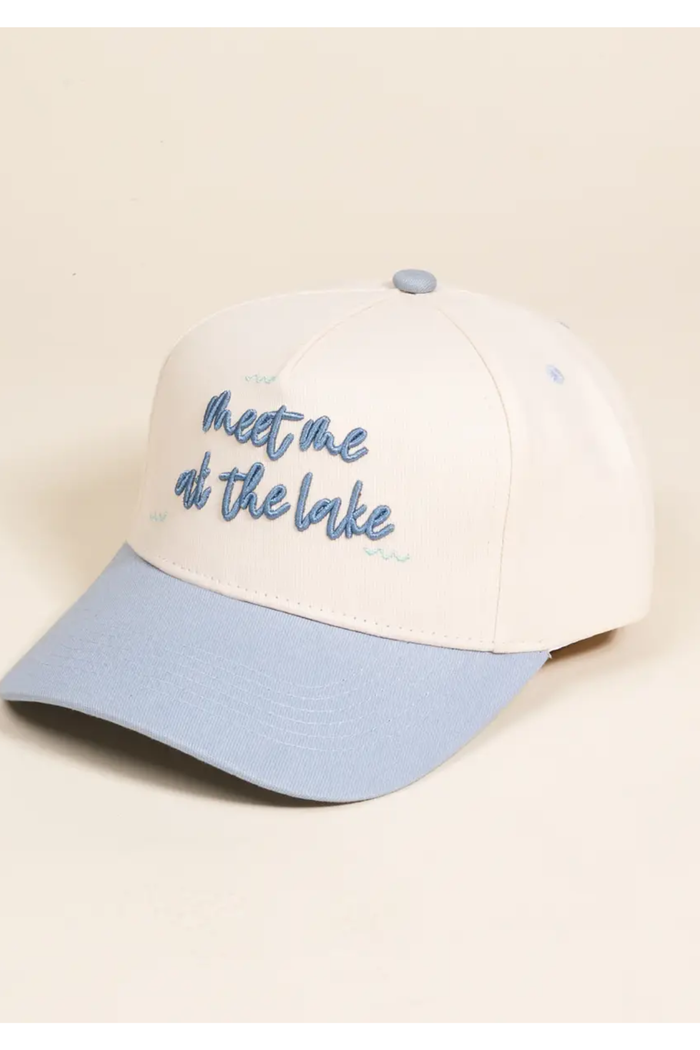 Canvas Hat-Meet Me at the Lake