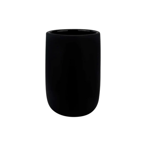 Using soft and organic forms, the Ceramic Rubber Tumbler is made of ceramics coated with a matte black rubber finish.