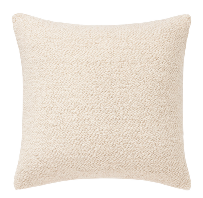 Chalet Boucle Pillow Cover in Snow, Holly Hunt Textiles