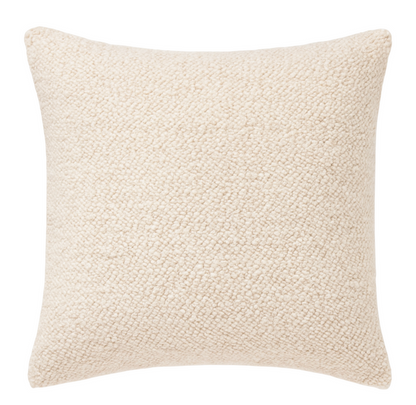 Chalet Boucle Pillow Cover in Snow, Holly Hunt Textiles