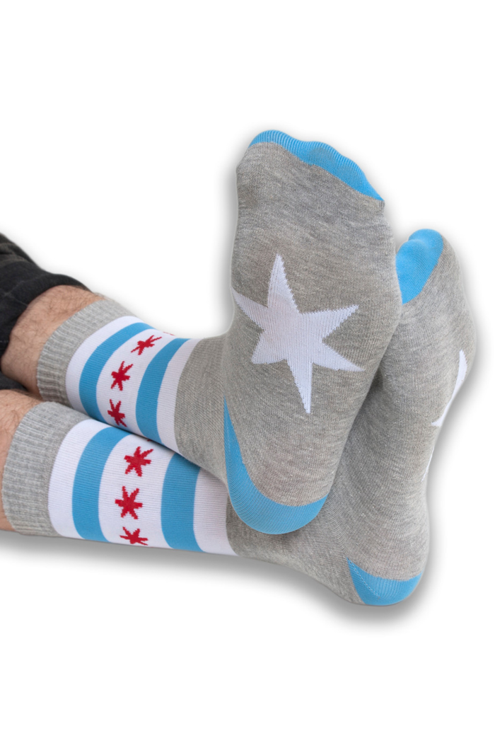Chicago Flag Socks
