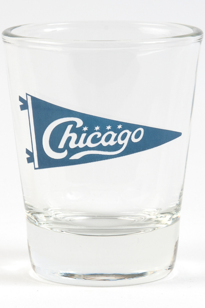 Chicago Pennant Shot Glass