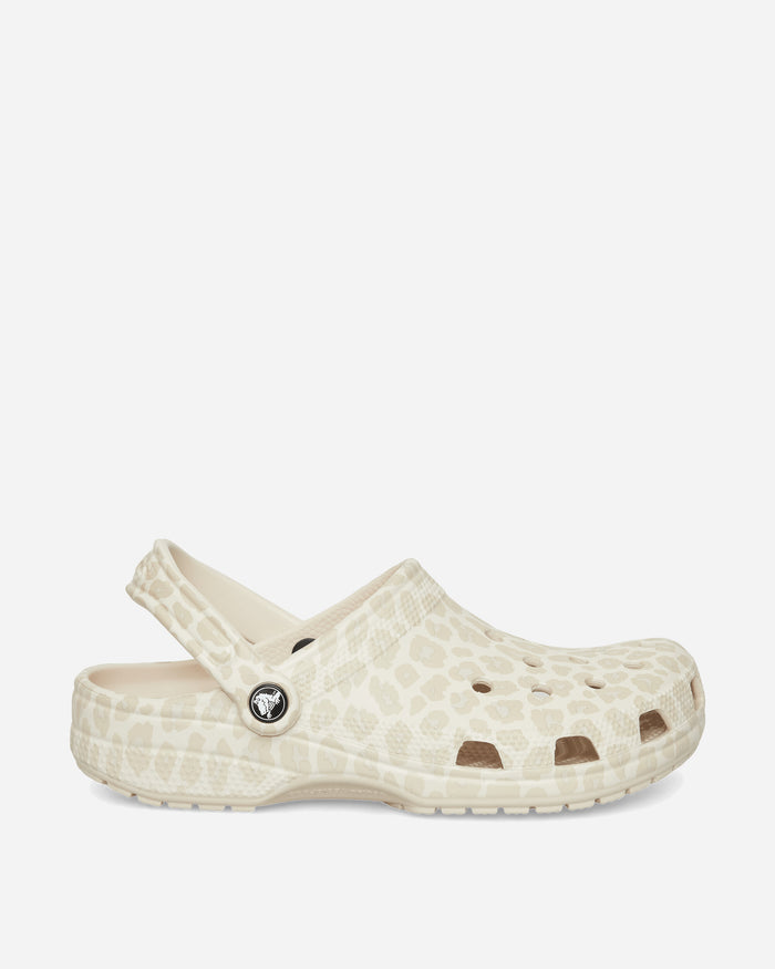 Crocs Wmns Classic Animal Clog W Almond Tint/Leopard Sandals and Slides Sandals and Mules CR.211800 ATLE