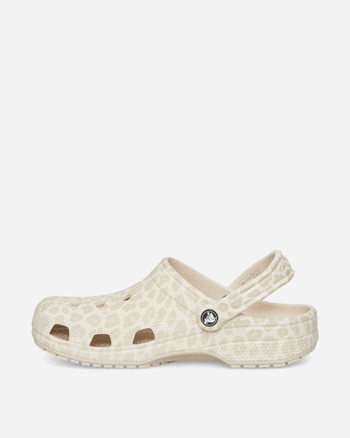 Crocs Wmns Classic Animal Clog W Almond Tint/Leopard Sandals and Slides Sandals and Mules CR.211800 ATLE
