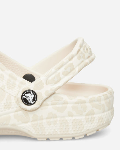Crocs Wmns Classic Animal Clog W Almond Tint/Leopard Sandals and Slides Sandals and Mules CR.211800 ATLE