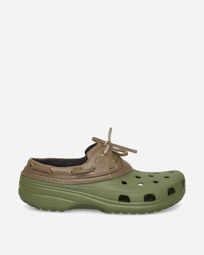 Crocs Classic Boat Shoe Army Green/Walnut Sandals and Slides Sandals and Mules CR.212022 AGWT