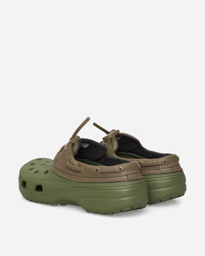 Crocs Classic Boat Shoe Army Green/Walnut Sandals and Slides Sandals and Mules CR.212022 AGWT