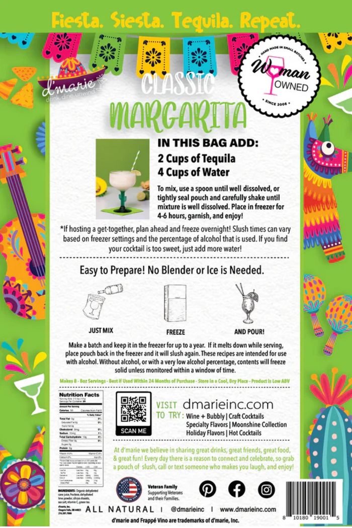 Classic Margarita Drink Pouch