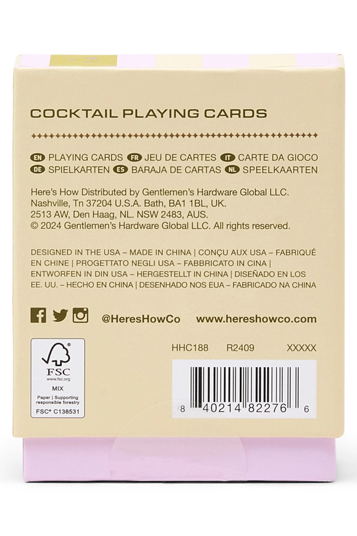 Cocktail Playing Cards