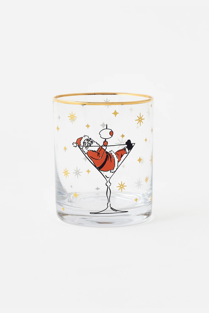 Cocktails w/Santa DOF, Hand Wash Glass