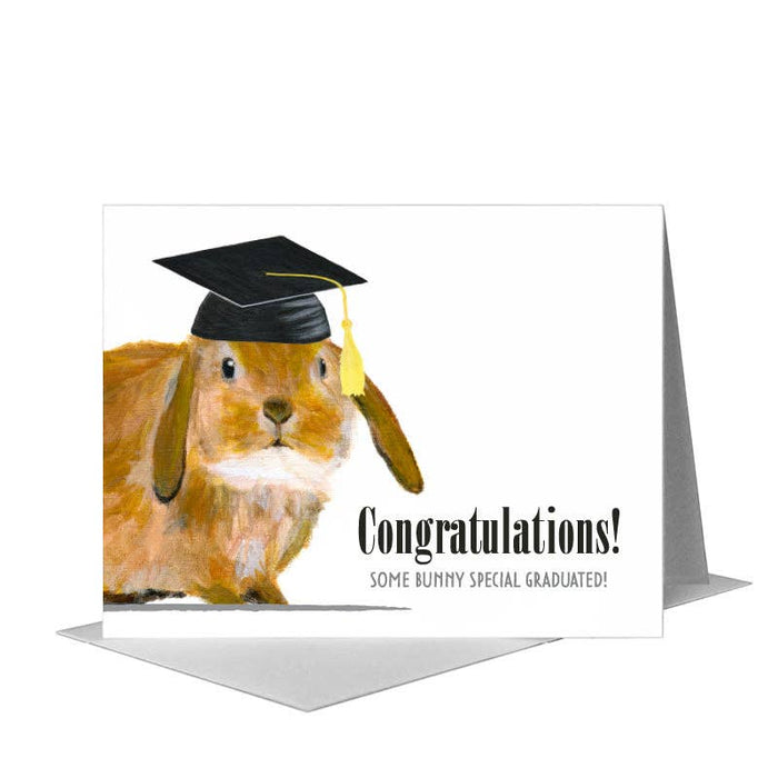 Congratulations some bunny special graduated! card