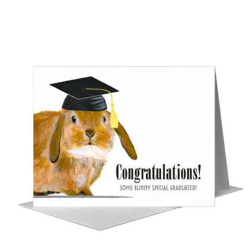 Congratulations some bunny special graduated! card