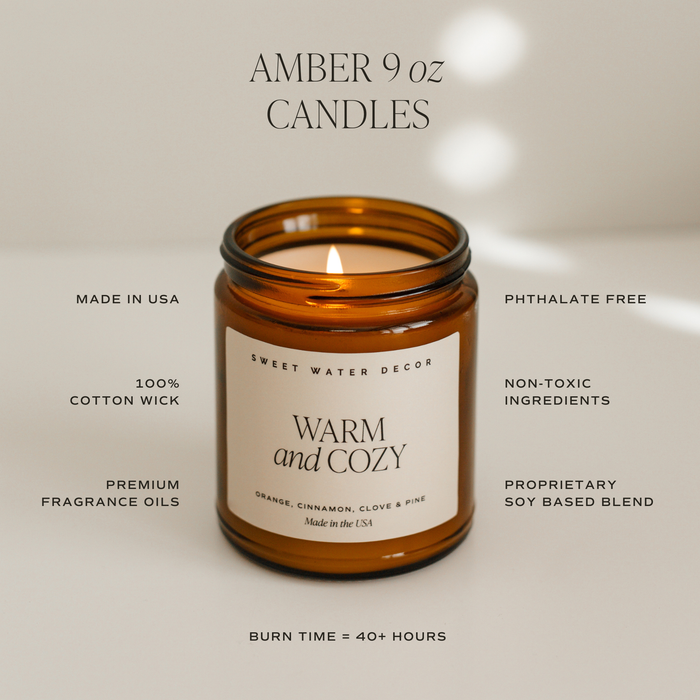 Cozy Season 9 oz Soy Candle - Fall Decor & Gifts
