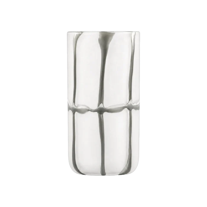 Crooked Line Grid Vase