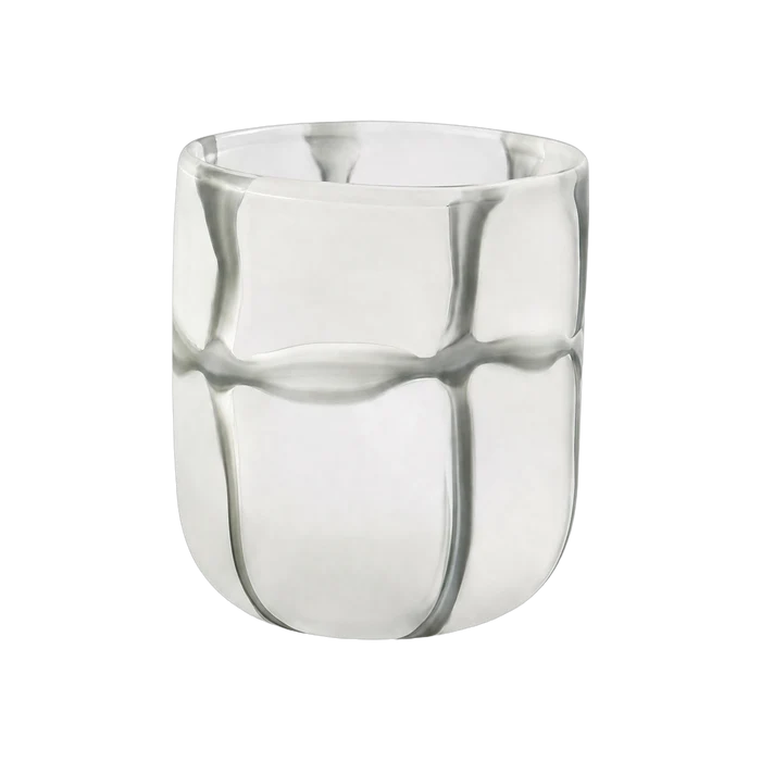 Crooked Line Grid Vase