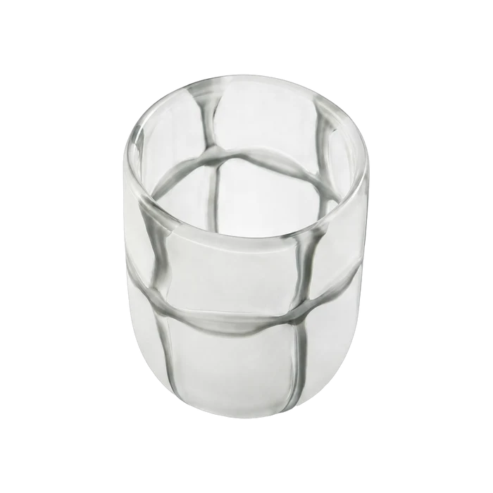 Crooked Line Grid Vase