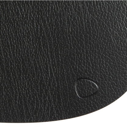 Designed and handcrafted in Denmark, this placemat is a sustainable product that helps to reduce the environmental impact of leather production by re-using leather waste.