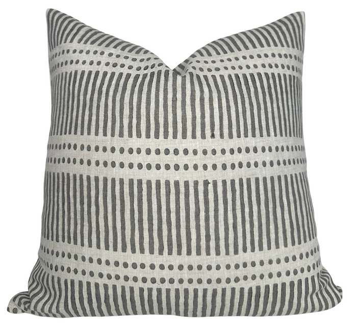 Dash Dot Pillow Cover in Mud, Walter G Textiles